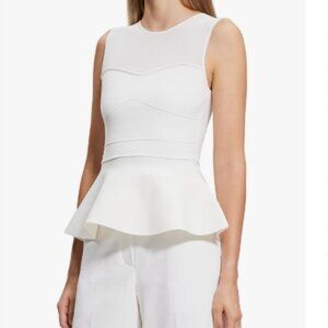 Theory ! Yoke Shell Sleeveless Peplum Top(M)